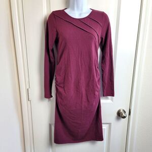 STOWAWAY COLLECTION Sunburst Long Sleeve Body-Con Maternity Dress